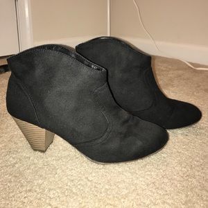 Black ankle booties
